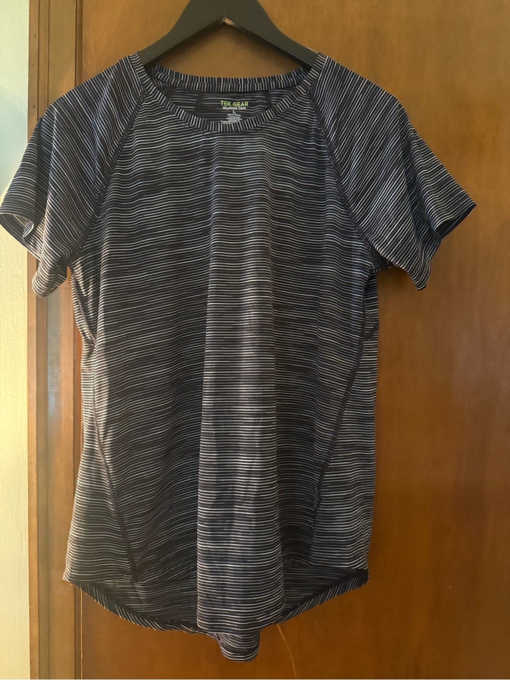 Tek Gear Women's Black Stripe Performance Tee